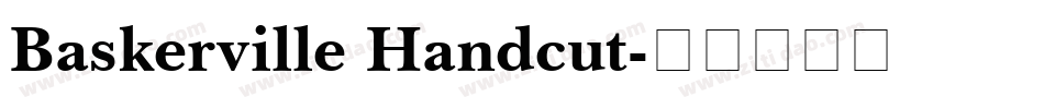 Baskerville Handcut字体转换